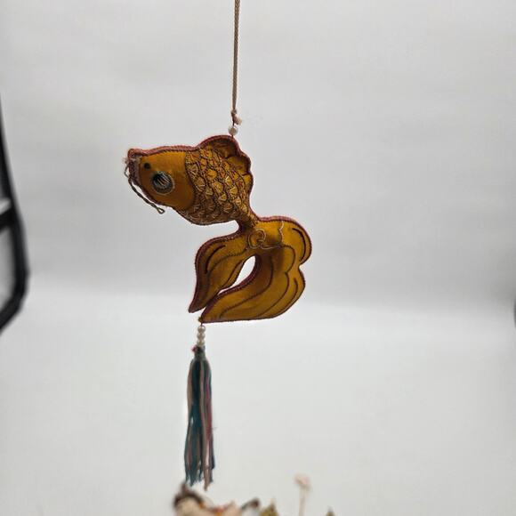 LOT 5 Vintage 60s Christmas Kitschy Quirky Cloth Saint Nicolas Goldfish Donkey - Picture 4 of 9